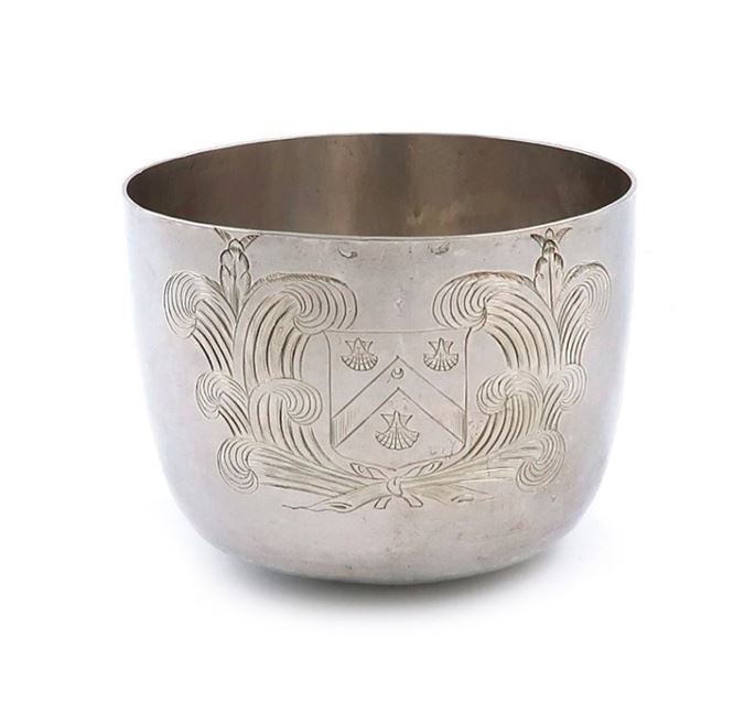 William Francis - Charles II silver engraved tumbler cup | MasterArt